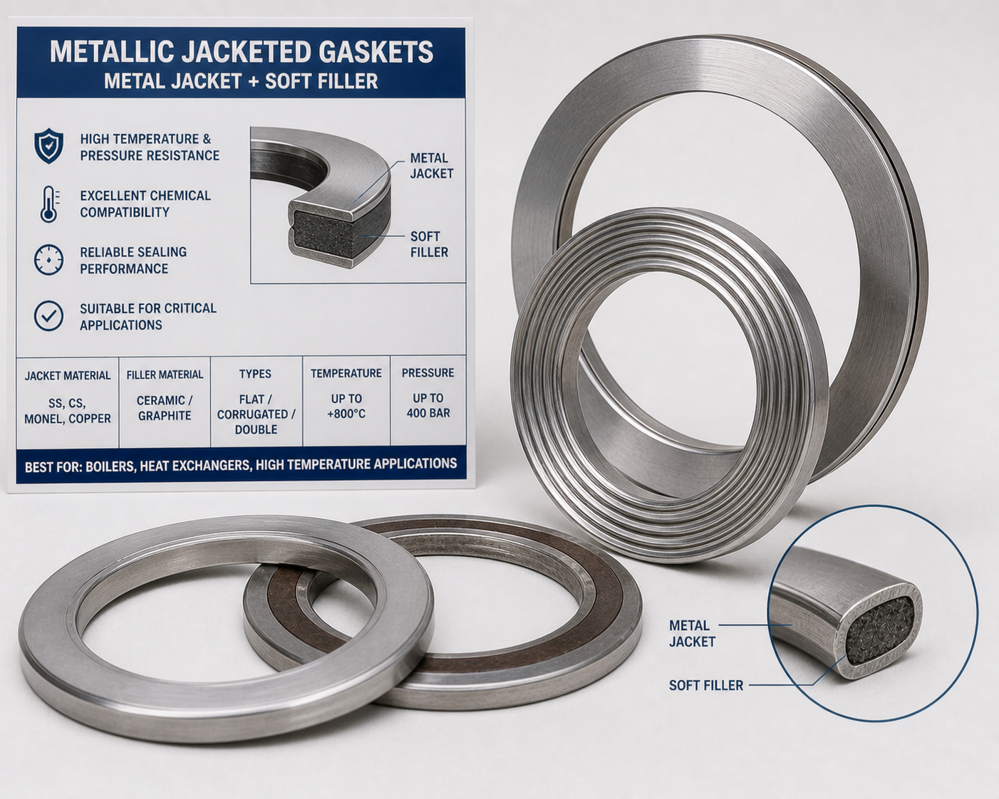 Metallic Jacketed Gasket